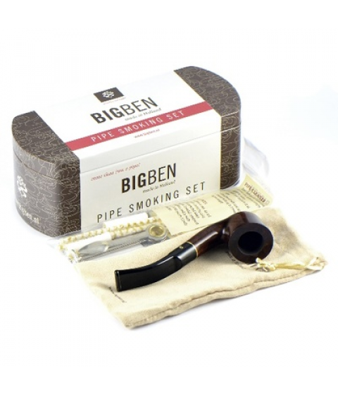 Курительная трубка BIGBEN Smoking Set brown bent (набор)
