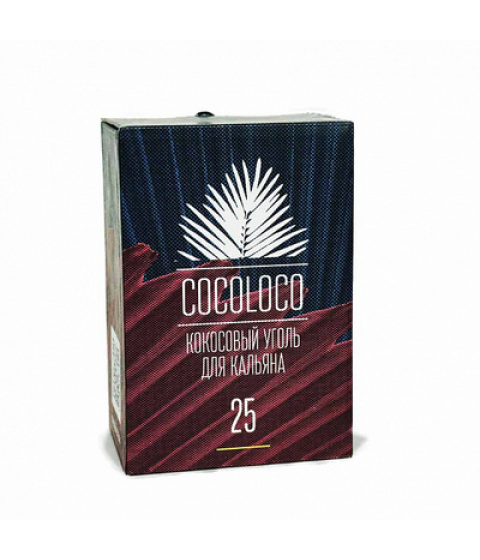 Уголь для кальяна COCOLOCO (25mm) - 1KG - 72 BRICKS