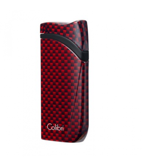Зажигалка сигарная Colibri Falcon, красный карбон LI310T7