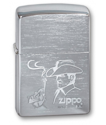 Зажигалка Zippo 200 COWBOY Brushed Chrome