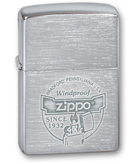 Зажигалка Zippo 200 Since 1932 Brushed Chrome