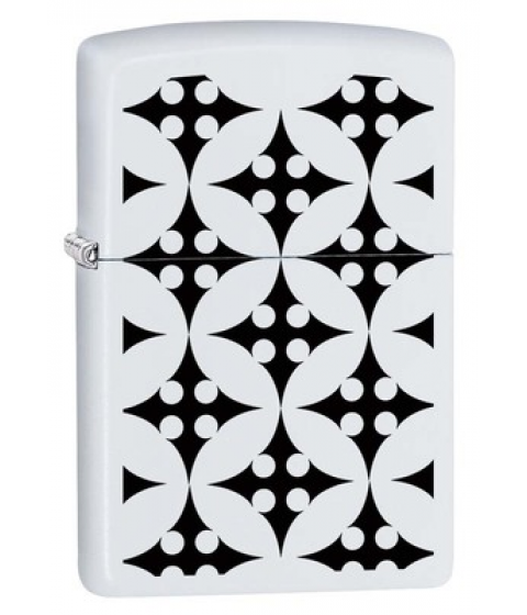 Зажигалка Zippo 214 Throwing Stars White Matte