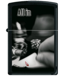 Зажигалка Zippo 218 All in Black Matte