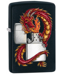Зажигалка Zippo 218 Oriental Dragon Black Matte