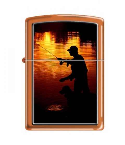 Зажигалка Zippo 231 FISHING Orange Matte