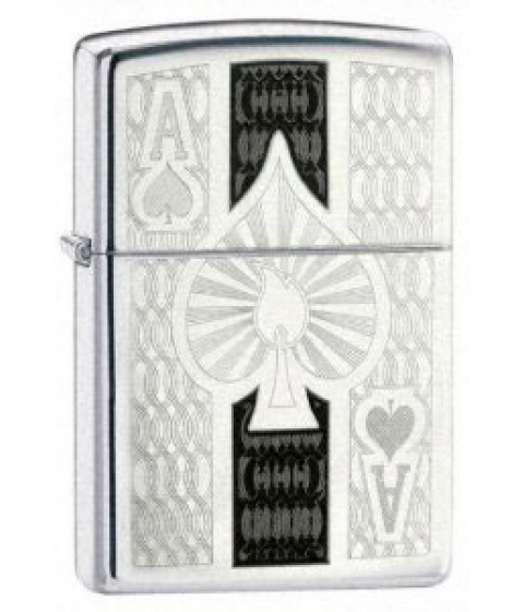 Зажигалка ZIPPO 24196 Ace High Polish Chrome