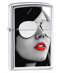 Зажигалка Zippo 28274 Sunglasses High Polish Chrome