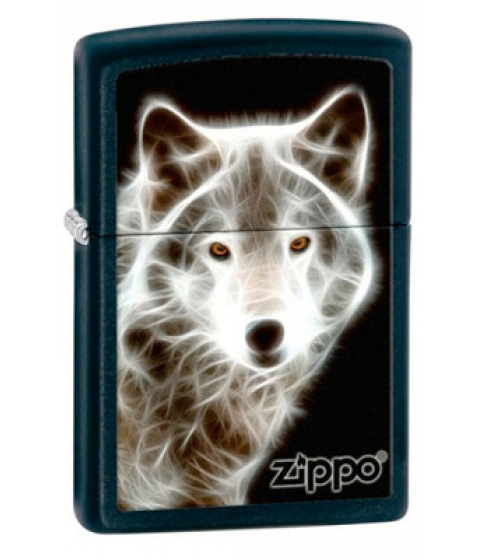 Зажигалка Zippo 28303 White Wolf Black Matte