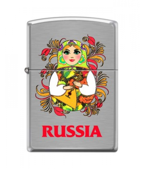Зажигалка Zippo Z200 MATROSHKA DOLL 2 Brushed Chrome