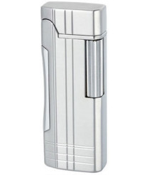 Зажигалка Colibri Primo Satin Silver & Polished Silver CB QTR-600002E