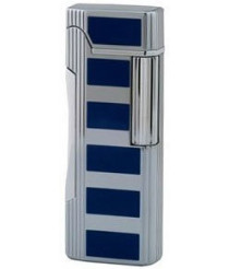 Зажигалка Colibri Primo Satin Silver & Blue Accent CB QTR-600004E