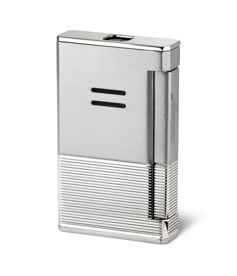 Зажигалка Davidoff Jetflame Lines 050689 - покрытие — палладий (брашированный / полоска)