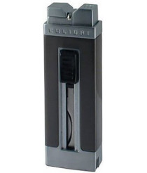 Зажигалка Colibri Precision satin gunmetal & satin silver CB QTR-111003-E