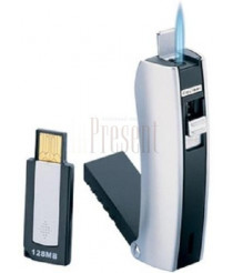 Зажигалка Colibri M-Stick satin pearl/satin gun metal CB QTR-213003E