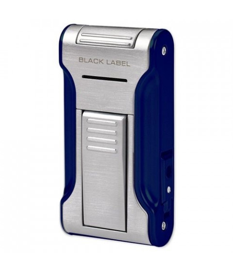 Зажигалка Black Label Dictator Chrome & Blue LBL 80050
