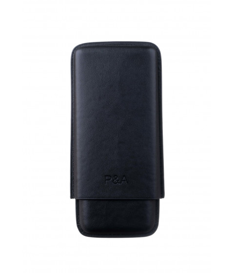 Чехол P&A на 3 сигары Cohiba Beike 56, кожа, черный T1348-black