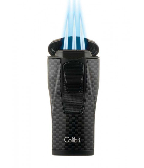 Зажигалка Colibri Monaco, черный карбон, LI880T10