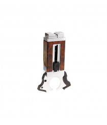 Зажигалка Colibri Precision matte black & satin silver CB QTR-111001-E