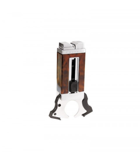Зажигалка Colibri Precision matte black & satin silver CB QTR-111001-E