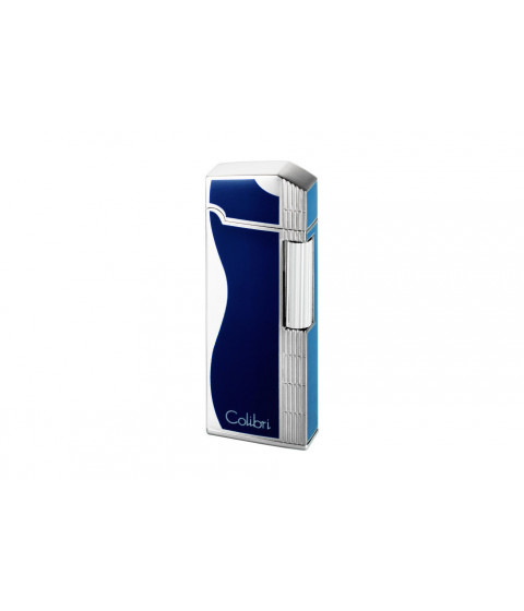 Зажигалка Colibri Jazz Blue and Silver CB FTR-361003E