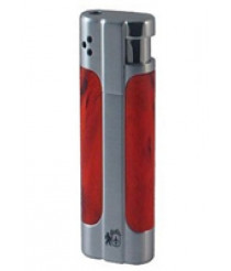 Зажигалка Colibri Accord Burlwood Satin / Polish Silver CB LTR-044004E