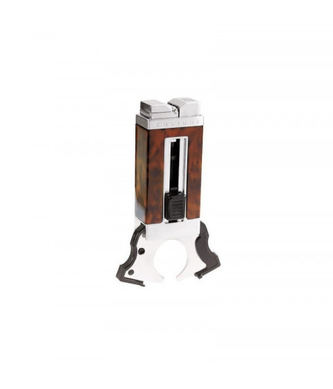 Зажигалка Colibri Precision satin silver & gunmetal CB QTR-111002-E