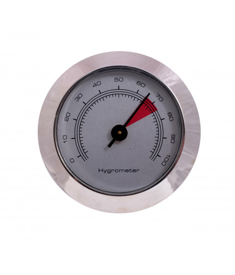 Гигрометр механический 49 мм, серебро
