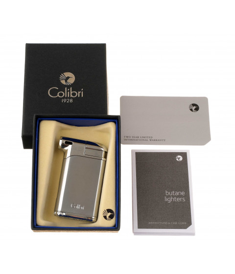 Зажигалка трубочная с тампером Colibri Pacific, хром