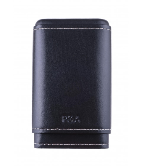 Чехол P&A на 4 сигары Робусто, натуральная кожа и кедр